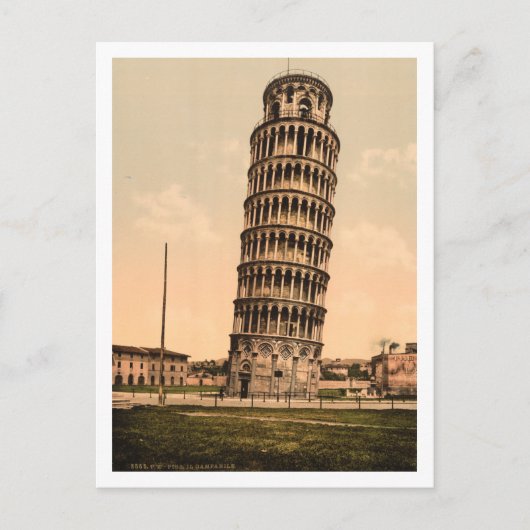 De Leaning Tower van Pisa, Toscane, Italië Briefkaart (Voorkant)