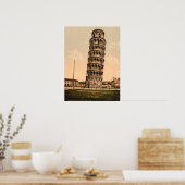 De Leaning Tower van Pisa, Toscane, Italië Poster (Keuken)