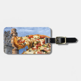 De Leaning Tower van Pizza (Pisa) Bagagelabel