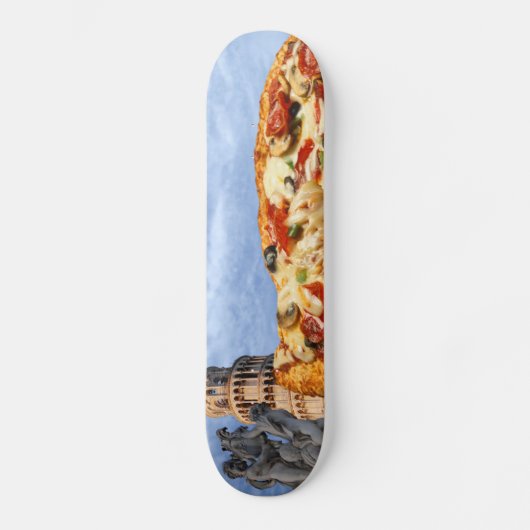 De Leaning Tower van Pizza (Pisa) Skateboard (Voorkant)