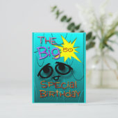 De leeftijd aanpassen briefkaart (Staand voorkant)