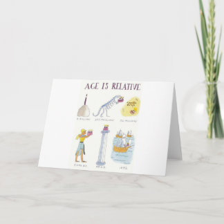 De leeftijd is Relatief Kaart