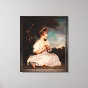 De leeftijd van Innocence door Joshua Reynolds Canvas Afdruk