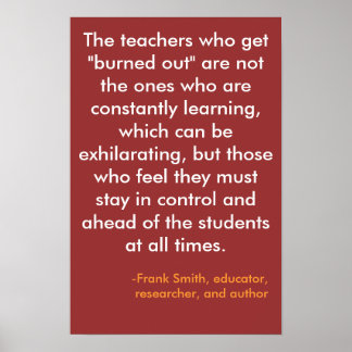 De leerkrachten die worden "verbrand" ... poster