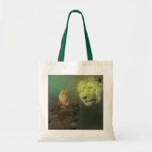 De leeuw en de kat, budgettaire Canvas tas (Voorkant)