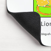 De leeuw gelooft in jou muismat (Hoek)