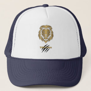 De Leeuw Goud & Zwarte Grafische Trucker Hoed Pet