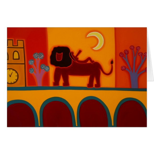 De leeuw van de Fulham Broadway 2008 (Voorkant Horizontaal)