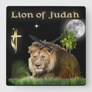 de leeuw van de Judah-klok Vierkante Klok