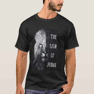 De Leeuw van Juda Jezus Christus Grunge Zwart T-shirt