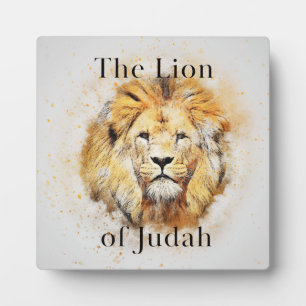 De leeuw van Judah Coffee Table Easel Fotoplaat