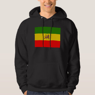 De leeuw van Judah Hoodie Imperial Ethiopian vlag