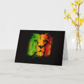 De Leeuw van Rasta Kaart (Gele Bloem)