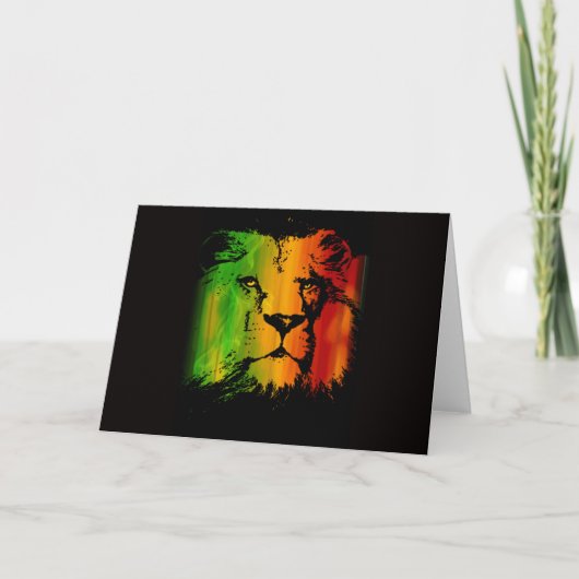 De Leeuw van Rasta Kaart (Voorkant)