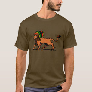 De Leeuw van Rasta van de Koning van Jah T-shirt