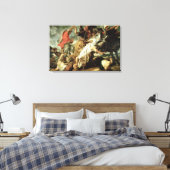 De Leeuwenjacht, 1621 Canvas Afdruk (Insitu (Slaapkamer))