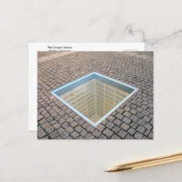 De lege bibliotheek, Berlijn, Duitsland Briefkaart