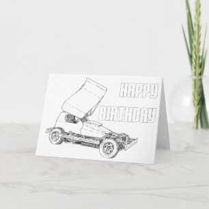 De lege F1 Kaart van de Verjaardag