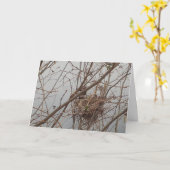 De lege gelukwensen van het Nest Kaart (Gele Bloem)