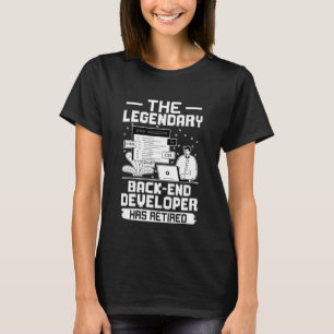 De legendarische back-end ontwikkelaar is uitgehon t-shirt