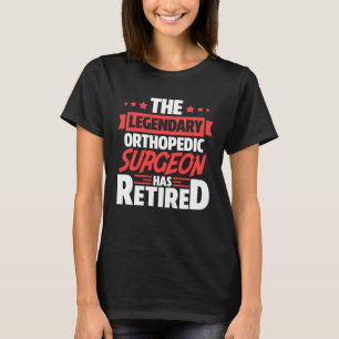 De legendarische orthopedische chirurg heeft een g t-shirt