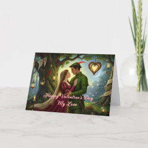 De legendarische romance van Sherwood Forest Feestdagen Kaart