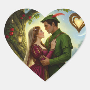 De legendarische romance van Sherwood Forest Hart Sticker