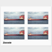 De Legendary S.S. Edmund Fitzgerald Rechthoekige Sticker (Vel)