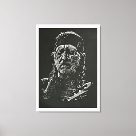 De legende canvas afdruk