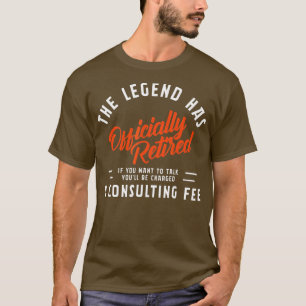 De legende heeft de kosten van de adviseur in besl t-shirt