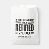 De legende heeft de persoonlijke pensionering inge bedankzakje (Voorkant)