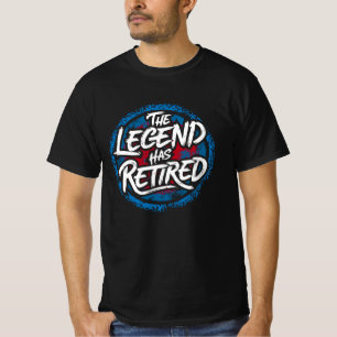 De legende heeft gepensioneerde grappige pensioen t-shirt