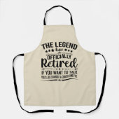 De legende heeft officieel afscheid genomen van gr schort (Voorkant)