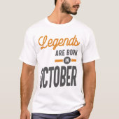 De legende is geboren in oktober 2003 t-shirt (Voorkant)