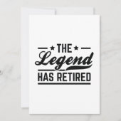 De legende is in ruste bedankkaart (Voorkant)