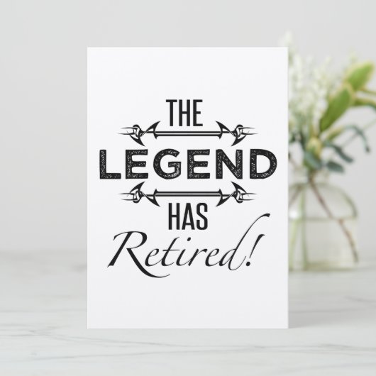 De legende is in ruste kaart (Staand voorkant)