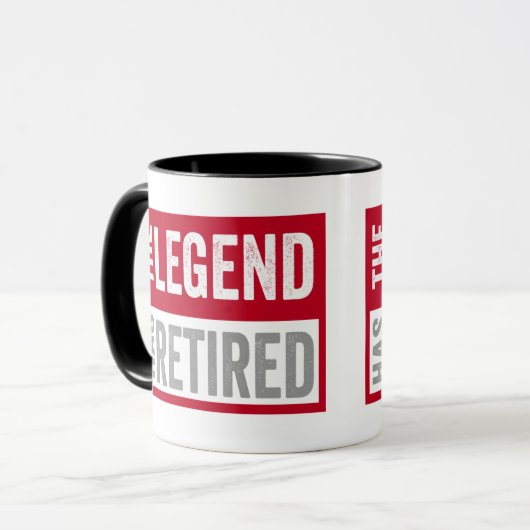 De legende is in ruste mok (Voorkant links)