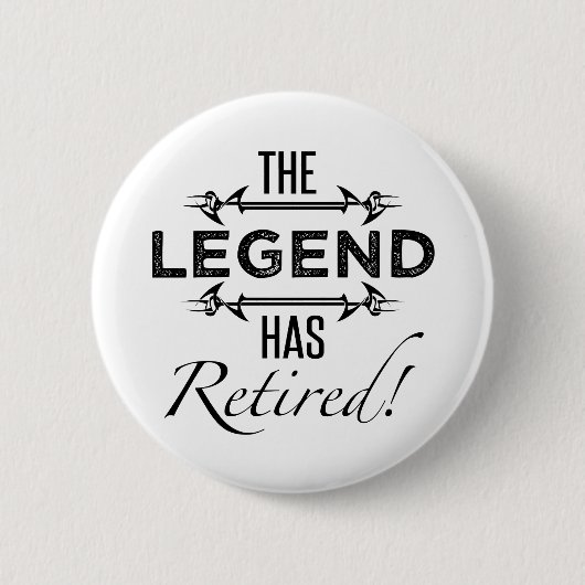 De legende is in ruste ronde button 5,7 cm (Voorkant)