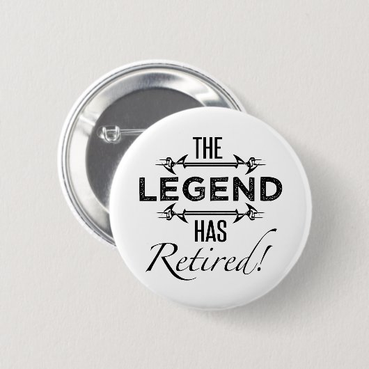 De legende is in ruste ronde button 5,7 cm (Voorkant /achterkant)