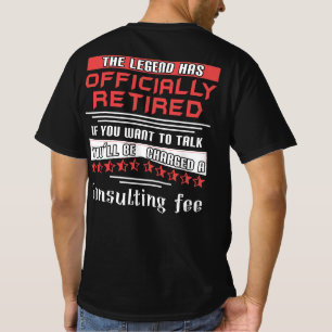 De legende is officieel in dienst genomen als je t-shirt