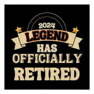 De legende is officieel met pensioen gegaan perfect poster