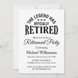 De legende is officieel met pensioen Verjaardagsfe Kaart