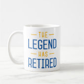 De legende is uitgehongerd. koffiemok (Links)
