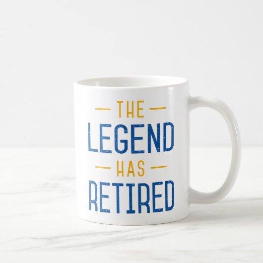 De legende is uitgehongerd. koffiemok (Rechts)
