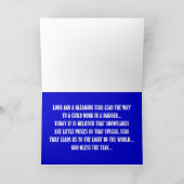 DE LEGENDE VAN DE SNEEUWLAP... FEESTDAGEN KAART (Binnen)