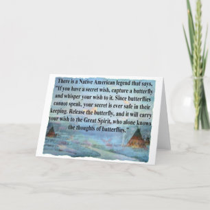 De legende van de vlinder kaart