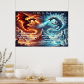 De legende van vuur en ijs poster (Keuken)