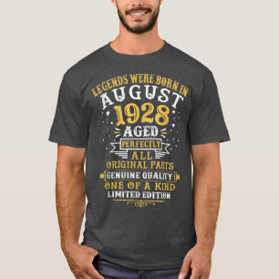 De legende werd geboren in augustus 1928 en 94 jaa t-shirt