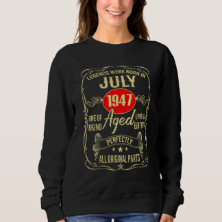 De legende werd geboren in juli 1947 75e verjaarda trui