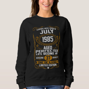 De legende werd geboren in juli 1985 37e verjaarda trui